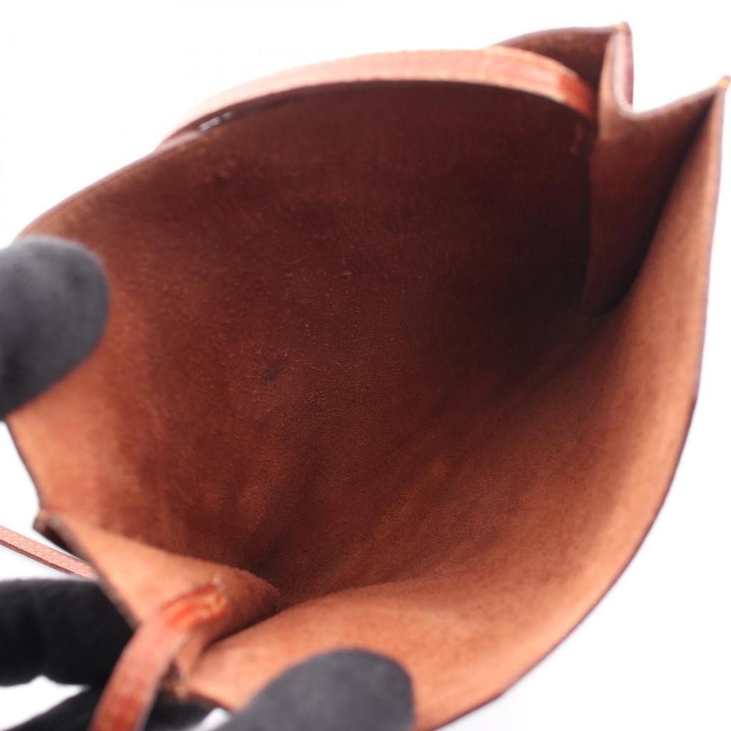 Used HERMES Omenito Brique Shoulder Bag Box calf leather Calfskin (cowhide) Brown Brique Used Women