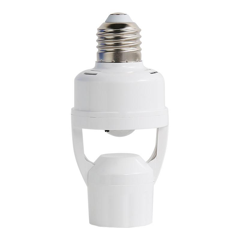 Adjustable E27 Infrared Motion Sensor Lamp Base - Auto-On with Radar Detection