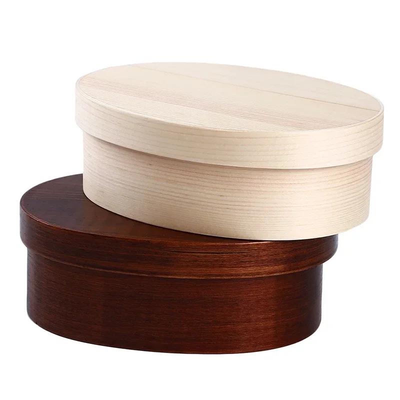 Japanese Style Bento Boxes Wood Lunch Box Portable Picnic Kids Students Food Container Kitchen Accessories