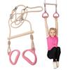 Trapeze Swing Bar Playground Equipment Rings Bar Ergonomic Sensory Rings Game For Children Kids Adults Indoor Playtime Backyard