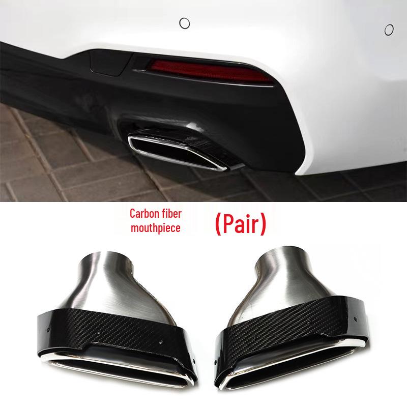 BMW 5 Series G30/G38 Carbon Fiber MP Style Tailpipe Cover (525i/530)