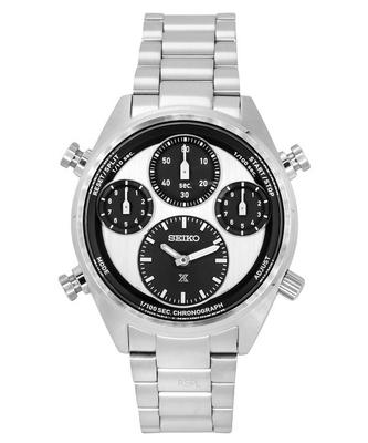 Prospex Speedtimer Panda Chronograph Stainless Steel White Dial Solar SFJ001P1 100M Men's Watch