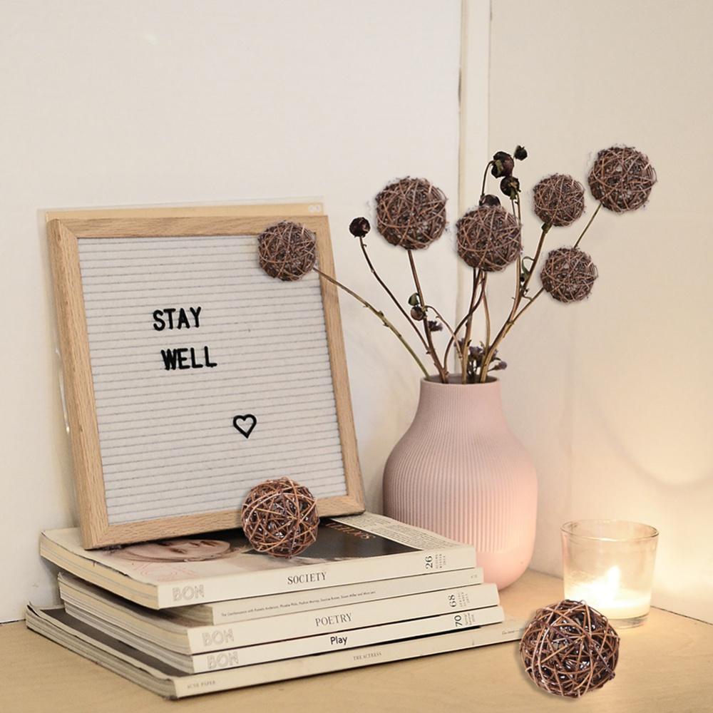 8/10/12/20CM Wicker Rattan Balls DIY Handmade Weaving Ball Christmas Hanging Floral Ball Decoration Decorative Xmas Tree Pendant