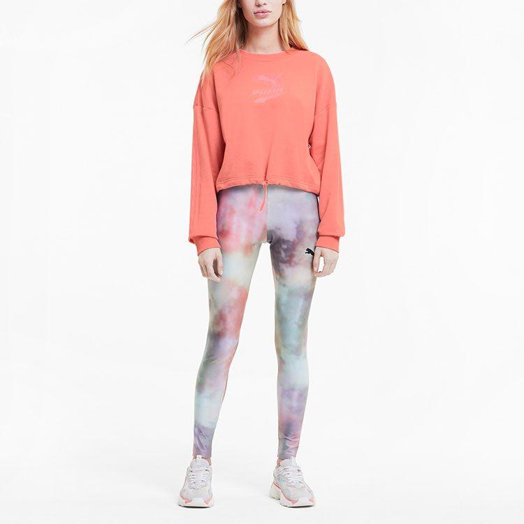 Puma Mercedes Collection Sweatshirts Women's Salmon Red Crew Neck Moderate Regular 599174-27