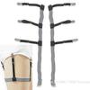 [ZYAS]2pcs Mens Elastic Adjustable Shirt Stays Garters Leg Suspenders Holders Shirt
