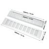 2 Pcs Set Multiple sizes Air Vent Aluminium Alloy Rectangular Ventilation Grille White Color Metal Louvered