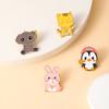 Cute Cartoon Animal Collection Enamel Brooches Penguins Elephants Tigers Cows Rabbits Pins For Clothes Jewelry Decoration