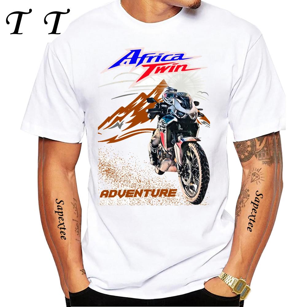 Africa Twin CRF1100 Motorcycle GS Adventure T-Shirt Men TShirt Moto Mountain Riding Sport Clothing Tops Hip Hop Boy Casual Tees