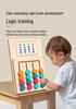 Four-Color Maze Double-Sided Game Board: Montessori Logical Thinking Toy for Ages 3-6