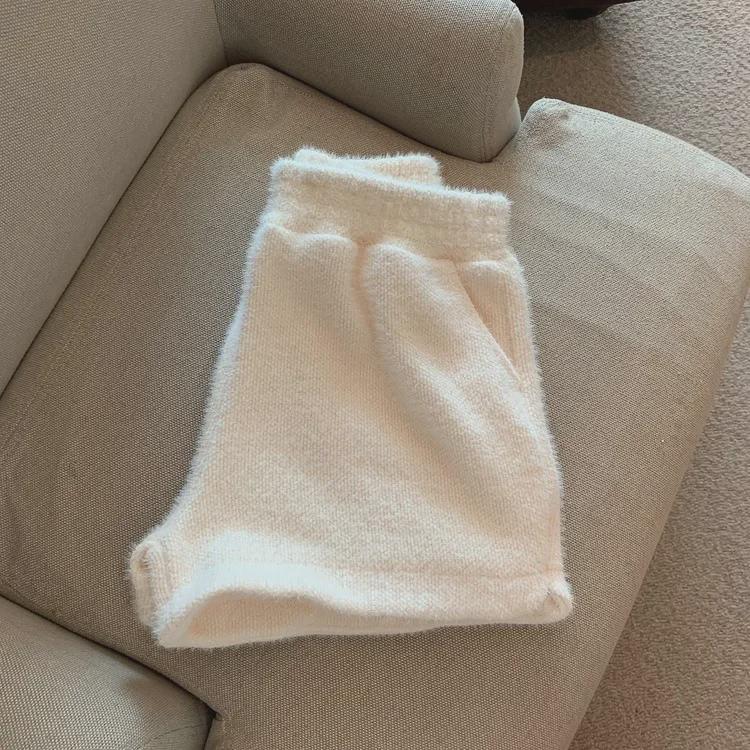 Women's High-Waisted Mink Velvet Wide-Leg Pants for Autumn/Winter