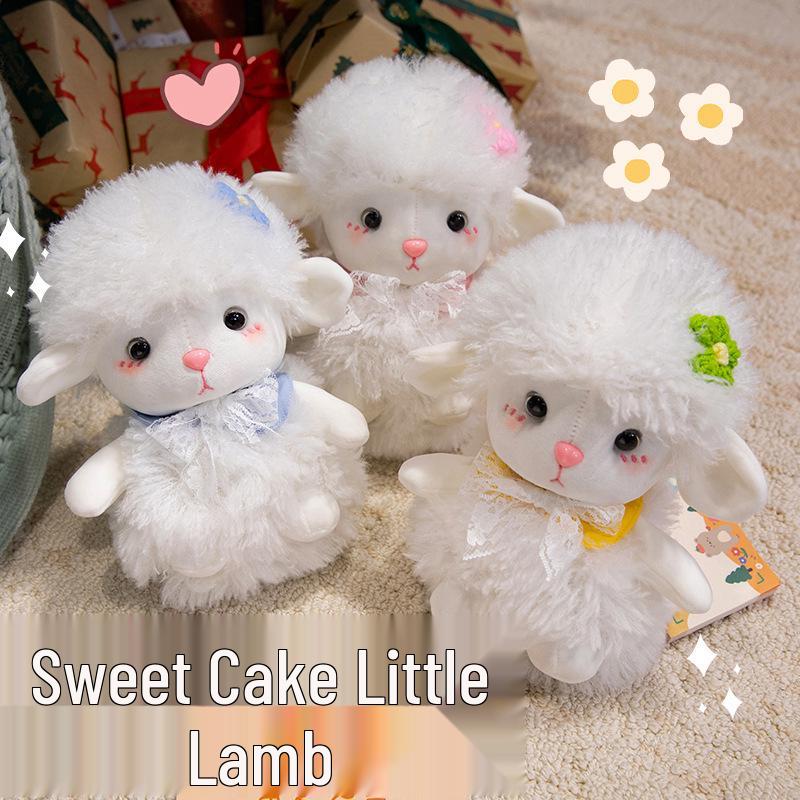 Sweet Cake Little Lamb Plush Doll - Adorable Wedding Scatter Cloth Toy