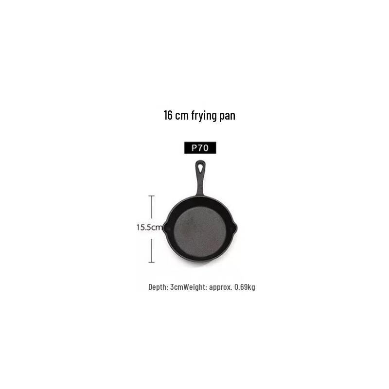 Traditional Cast Iron Frying Pan Set
