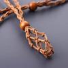 Jewel DIY Braided Necklace Cord Crystal Necklace Holder Empty Stone Holder Braided Necklace Cord