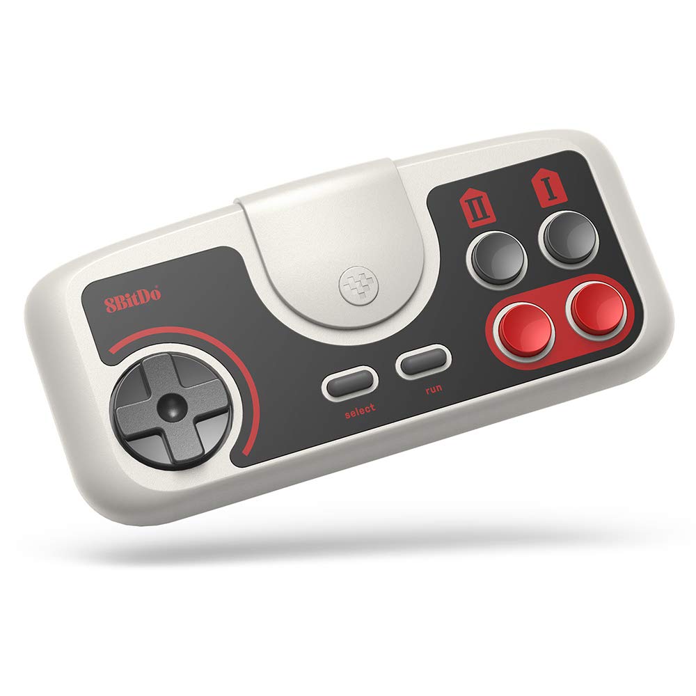 8Bitdo Wireless Gamepad for PC Engine Mini, CoreGrafx Mini, TubroGrafx-16 Mini, and Switch (Light Gray)
