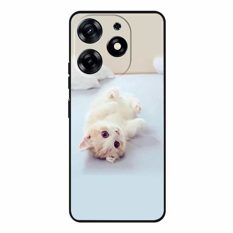 For Tecno Spark 20 Pro Case Wolf Soft Silicone TPU Back Cover Phone Cases For Tecno Spark20 Pro KJ6 Cute Animals Protector Funda