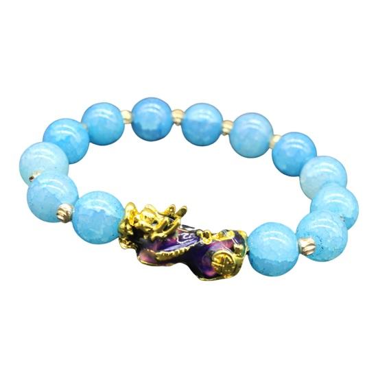 Unisex Bracelet Pixiu Smooth Vintage Feel Temperature Exquisite Elastic Luxury Release Stress Enhance Well-being Bracelet Lady Lightweight Bracelet