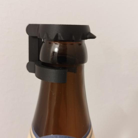 3Pcs Reusable Beer Bottle Sealer with Airtight Lid Non-Twist Cap for Standard 12oz/22oz Glass Bottles PLA Leak-Proof Dust-Free Beer Bottle Lid for