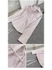 RA South Oil Women's Autumn Solid Color Casual Top – Waist-Cinching Tie-Up Shirt with Dual Wear Options
