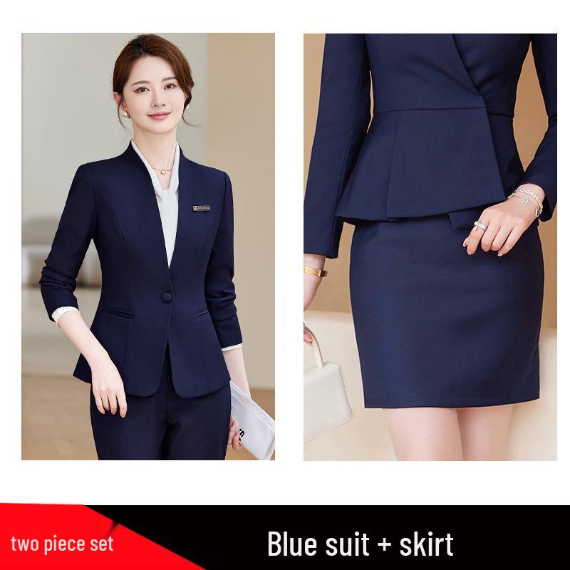 Women's Autumn 2025 Goddess Style Long Sleeve Suit Jacket for Professional Workplace and Interviews