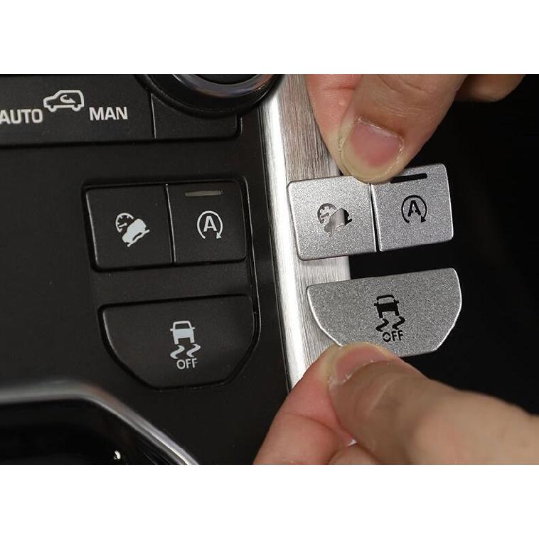 For Range Rover Evoque 2016- Silver Aluminum Control Start-Stop Button Cover