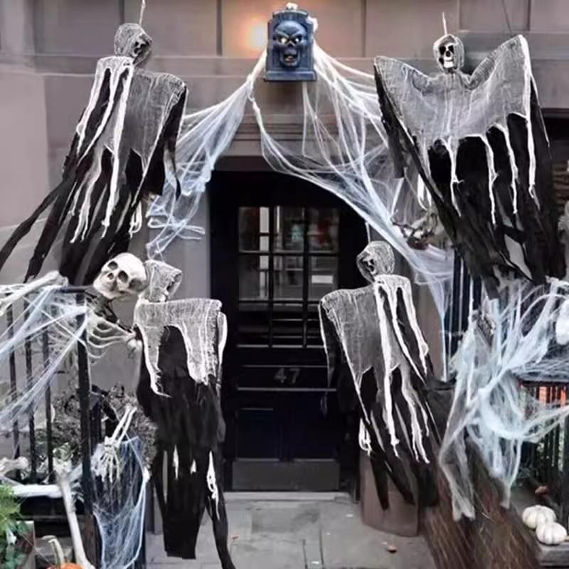 Halloween Hanging Ghosts Scary Horror Atmosphere Decor Tree Hanging Haunted House Bar Party Halloween Decoration