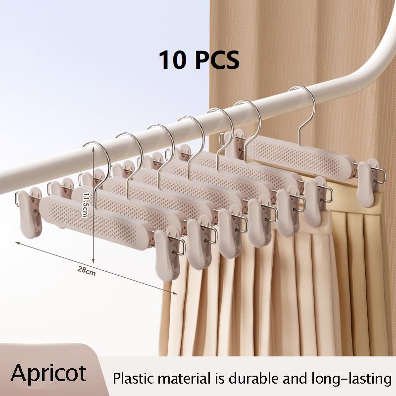 10PCS Plastic Strong Non-slip Pants Hanger Multi-functional Clothing Store Trousers Hanger New Design New Material Pants Rack