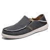 Men's Casual Lightweight Breathable Slip-On Canvas Loafers with Elastic Band