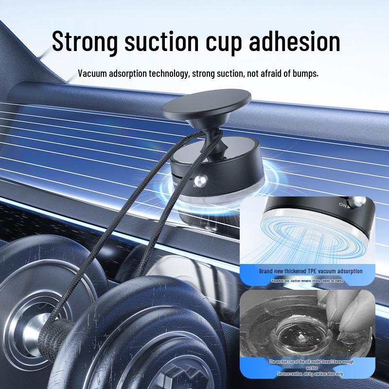 Magnetic 360° Rotating Car Phone Holder with Suction Mount