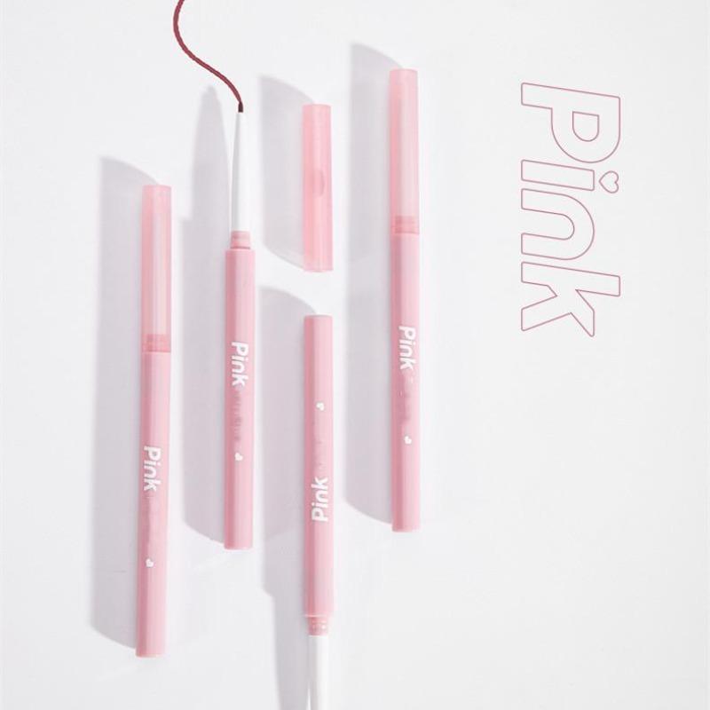 Trucco per gli occhi Matita eyeliner gel Impermeabile a lunga durata Colore Rosso Marrone Sdraiato Penna baco da seta Pigmento Eyeliner opaco Nuovo