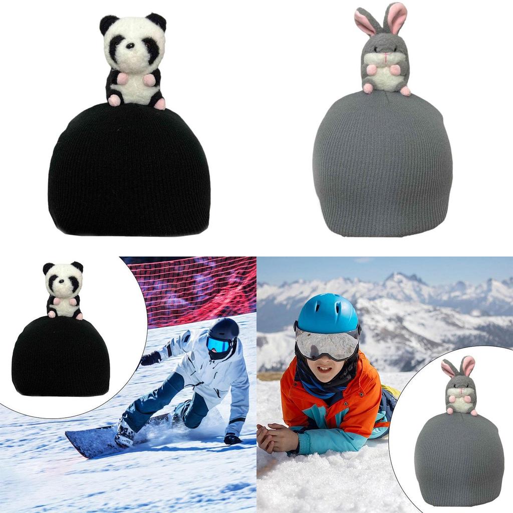 Animal Ski Helmet Cover Decorative Gift Keep Warm Winter Skiing Helmet Cover