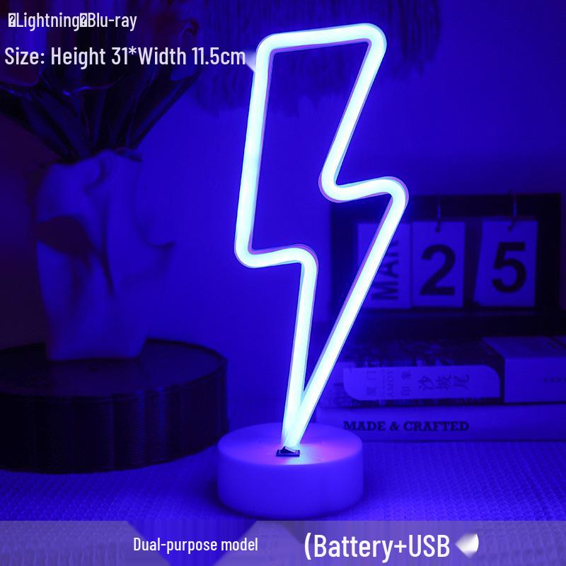 Korean Style Flamingo LED Neon Night Light - Decorative Christmas Fairy Accent with Round Base