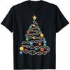 Funny DNA Christmas Tree Scientist Biology Science Teacher T Shirts Men  Humor Streetwear Tee Short Sleeve Unisex Loose Clothing
