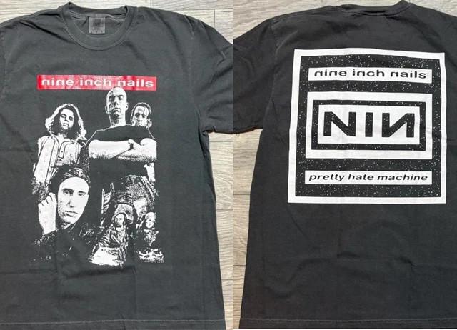 

NIN Nine Inch Nails rock tour short sleeve black retro 2 side shirt Unisex T-Shirt XXXXL