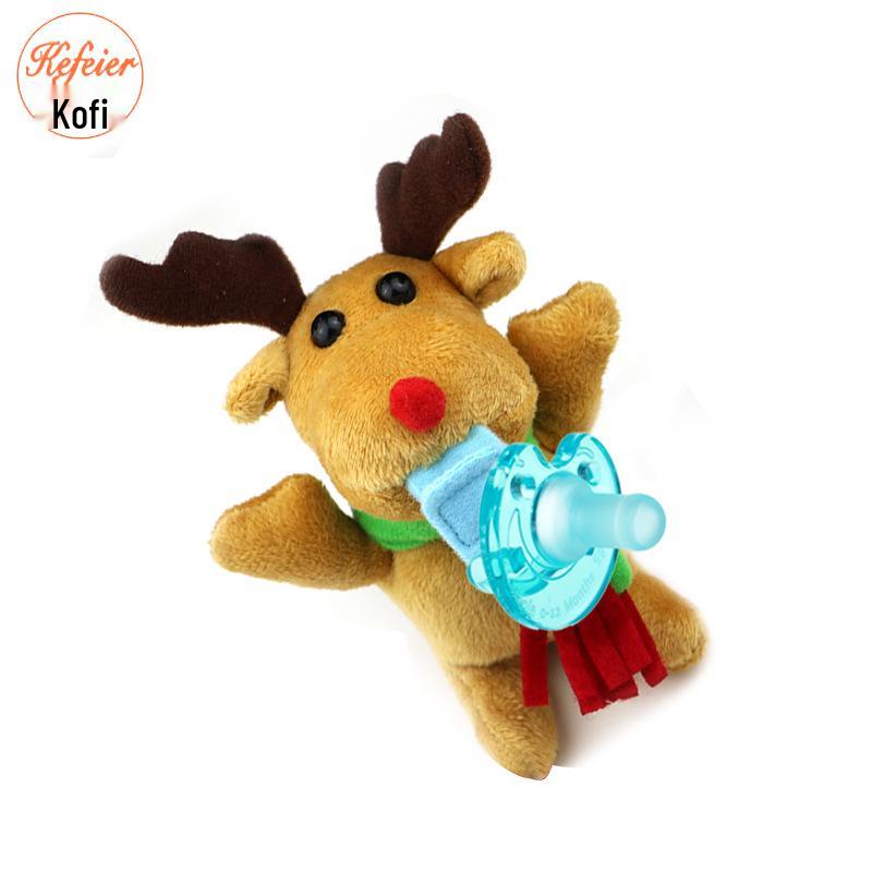 Baby Doll Plush Animal Silicone Pacifier Toy