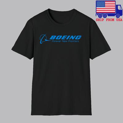 Boeing Aerospace Aviation Muži#039;s Černá Velikost S5XL Unisex Tričko