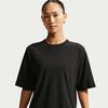 T Shirts Women's Black Crew Neck Moderate
