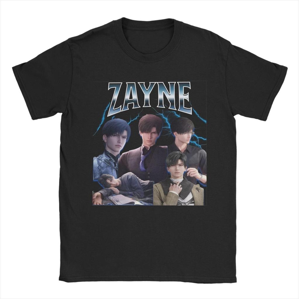Men T-Shirt Love And Deepspace Rafayel Caleb Zayne Vintage 100% Cotton Tee Shirt Short Sleeve T Shirt Round Neck Clothes 4XL 5XL