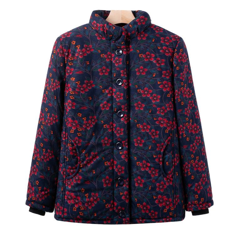 

Осенне-зимняя хлопковая куртка с плюшевой подкладкой для бабушек, новый стиль для женщин среднего и пожилого возраста, зимняя теплая куртка для мамы 5XL