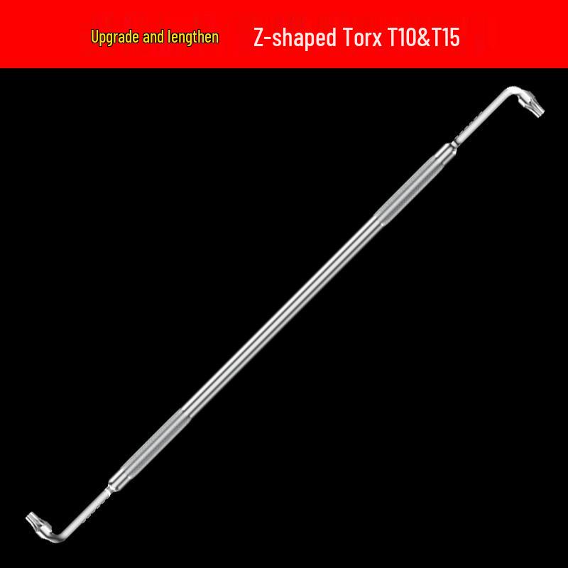 Z- & L-shaped Right Angle Wrench: Dual-Use Phillips, Slotted, Hex, Torx Screwdriver Set