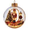 Decorazioni Luminose per la Storia di Natale 2026 Fai da te Nuovo Babbo Natale Pupazzo di Neve Alce Sfera di Cristallo con Polvere d'Oro Decorazione 1pz 2026