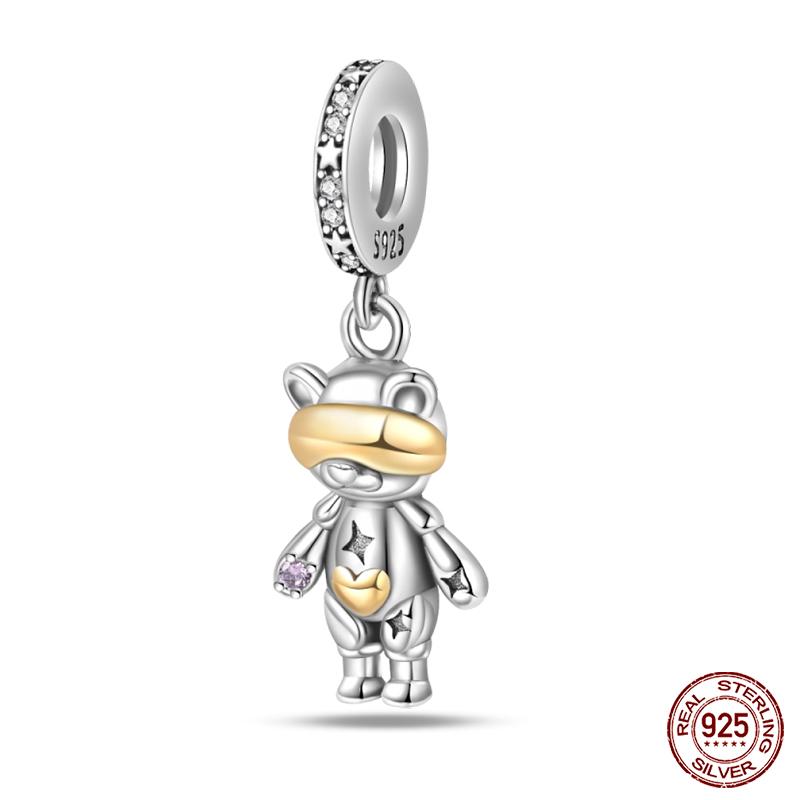 Copper Golden Series Star Moon Pyramid Sunflower Charms Beads Fit Qikaola Original Bracelet Luxury Diy Jewelry Gift