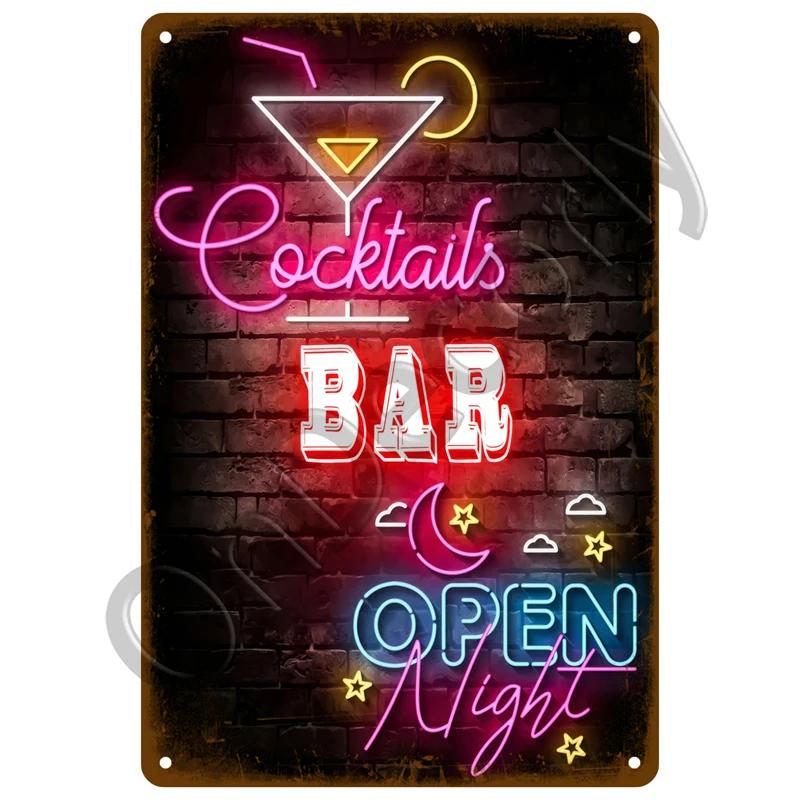 Plechová cedule pro bar, hospodu, klub, pánský doupě, železná kovová cedule, vintage plakát, nástěnná dekorace, malba studeného piva, domácí dekorace