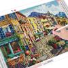 Full Drill Diamond Painting Street Cross Stitch 5D Diamond Embroidery Landscape Mosaic Town Art Rhinestone Home Decor