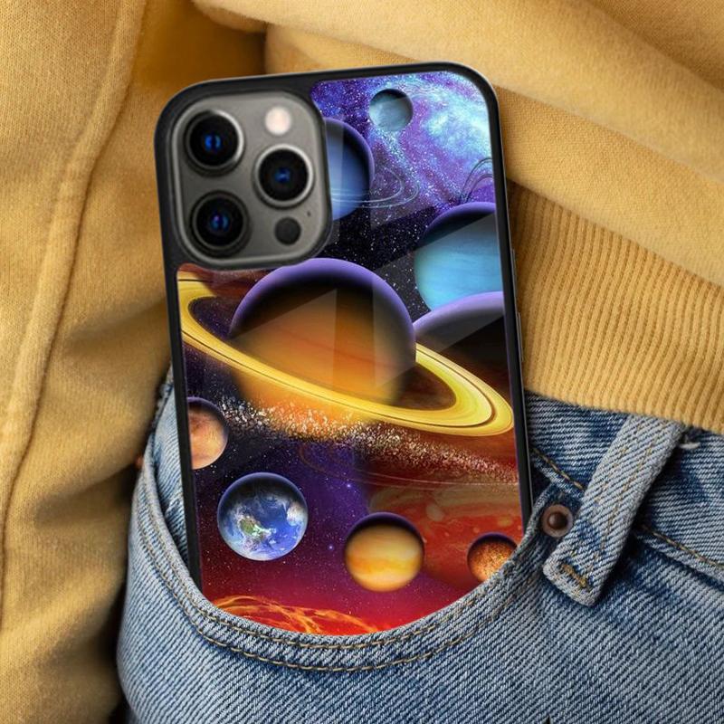 Moon Stars Space Soft Phone Case for iPhone 17 Air 16e Pro Max 15 Pro 13 14 Plus 11 12 MagSafe Magnetic Coque