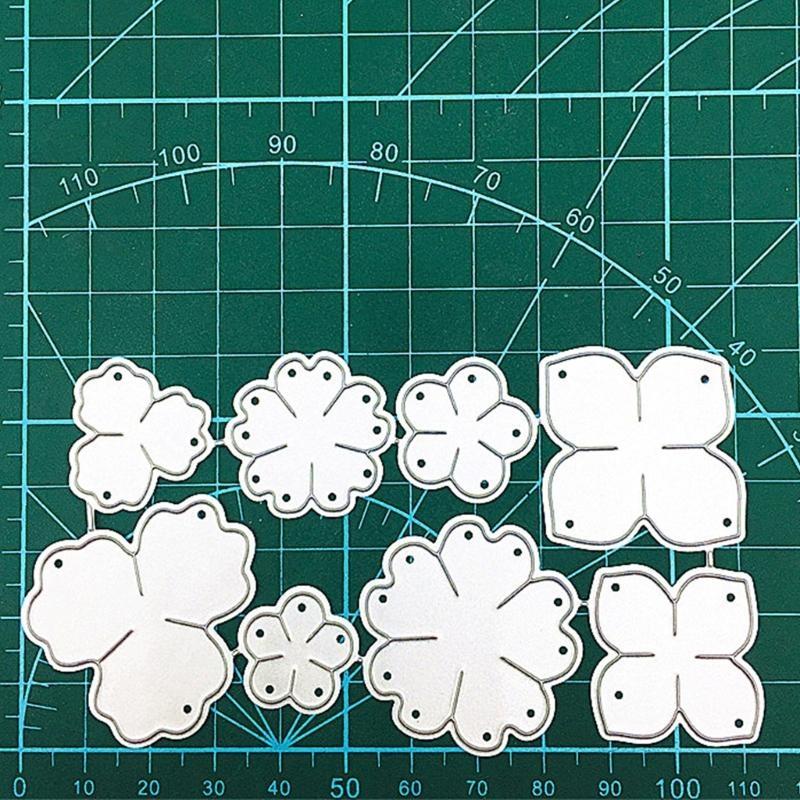 Troqueles de Corte con Estampado de Flores Troquelados de Flores Plantilla para Hacer Tarjetas de Cumpleaños Scrapbooking DIY Álbum Manualidades con Papel