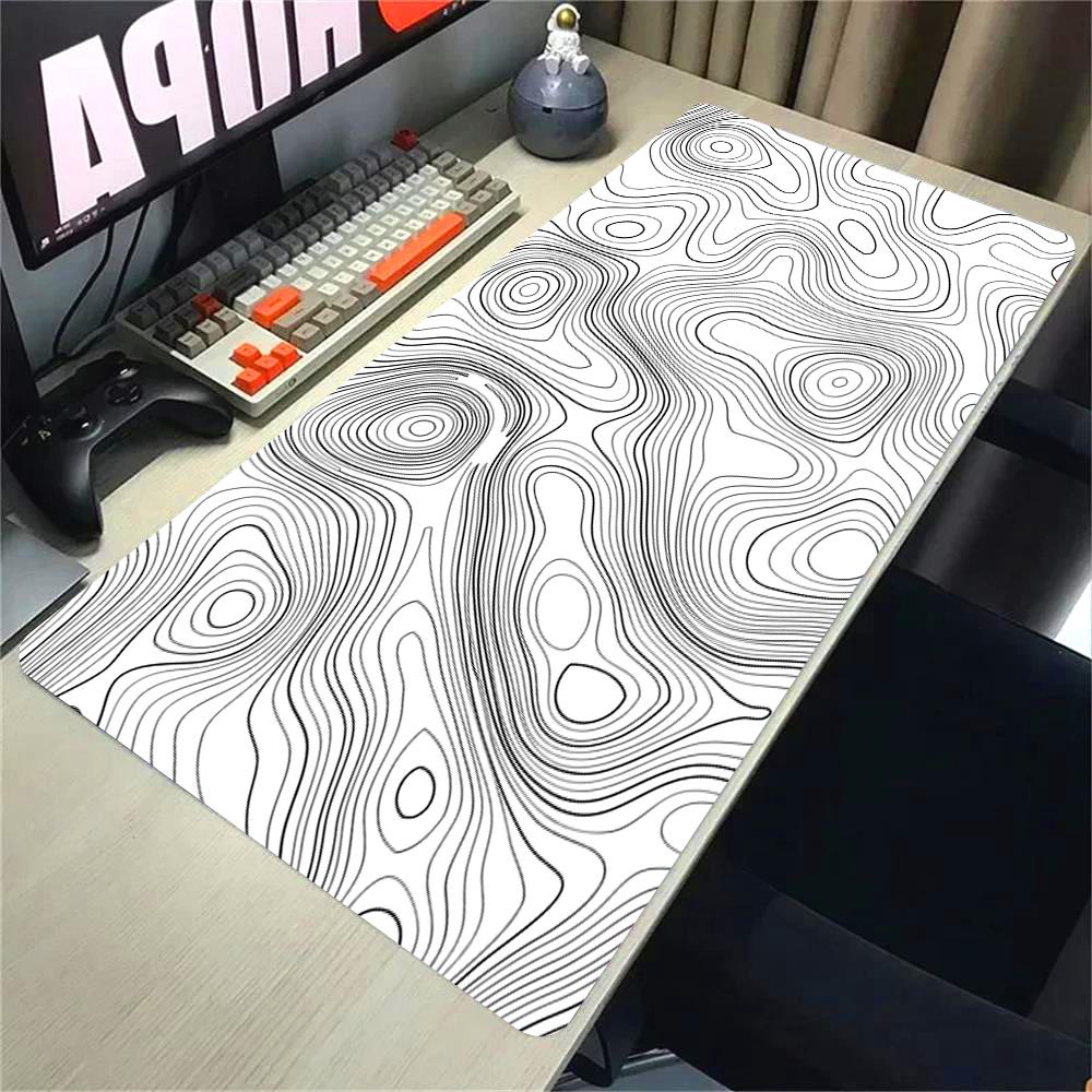 Topographic Mousepad Strata Liquid Mouse Pad Black 500x1000 Mat Gamer 900x400 Extended Pad Custom Mauseped Rubber Office Carpet