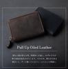Coin Purse Leather Zipper Small Compact Coin Case Brand Men's 30's 40's 50's (Navy)