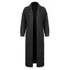 Women's Winter Long Lapel Warm Sweater Loose Knit Cardigan Jacket Solid Color Thick Fashion Sweater Coat