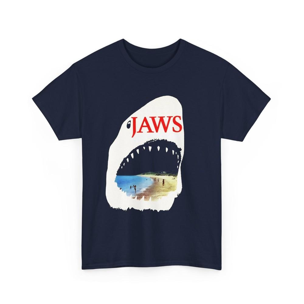 

1974 peter benchley jaws book cover tshirt 4XL
