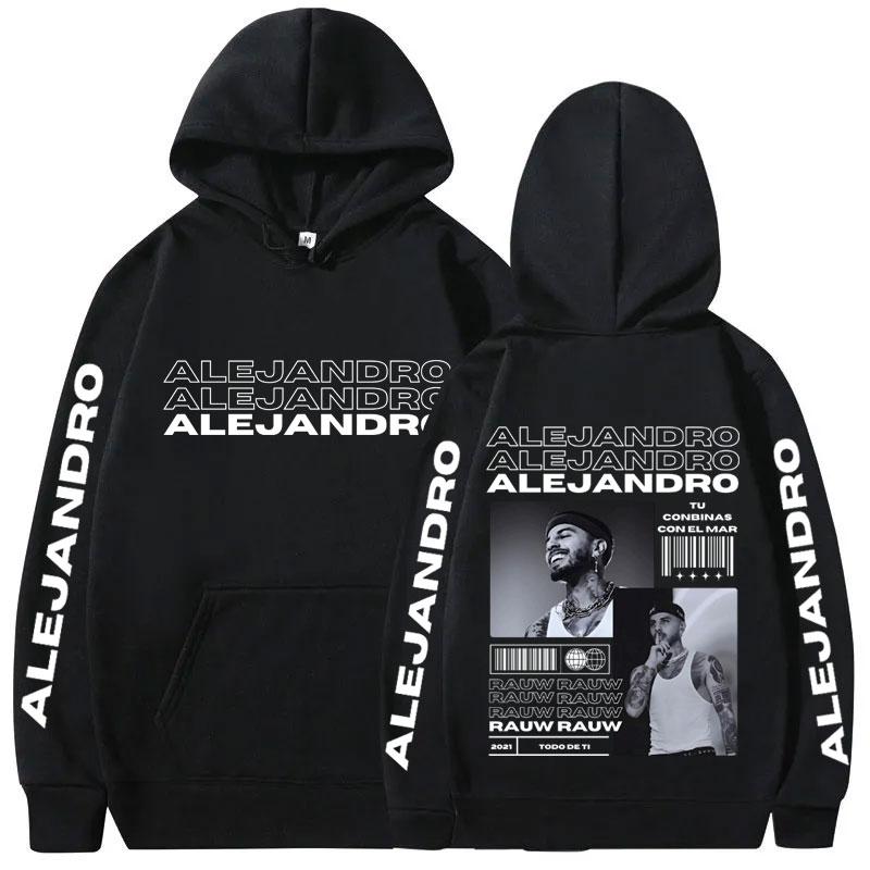 Singer Rauw Alejandro Todo De Ti Album Print Hoodie Man Fashion Vintage Streetwear Men Hip Hop Oversized Sweatshirt Male Hoodies